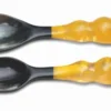 Lily Juliet MARDI GRAS RESIN SERVERS YELLOW