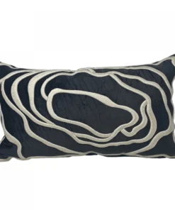 Callisto Home PILLOWS EMBROIDERED ABSTRACT PILLOW 14 X24