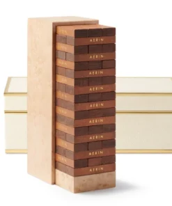 SHAGREEN JENGA SET | AERIN | CREAM GAMES & GADGETS