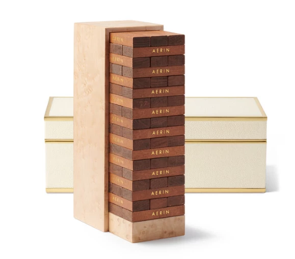 SHAGREEN JENGA SET | AERIN | CREAM GAMES & GADGETS 1 SHAGREEN JENGA SET | AERIN | CREAM GAMES & GADGETS