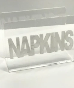 EYE CANDY ACRYLIC NAPKIN HOLDER | MARBLE LETTERS