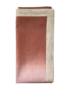 Kim Seybert DIP DYE NAPKIN MAUVE & BROWN