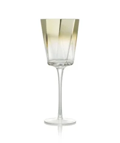 Kim Seybert DRINKWARE HELIX GOLD GLASSWARE 11 Kim Seybert DRINKWARE HELIX GOLD GLASSWARE