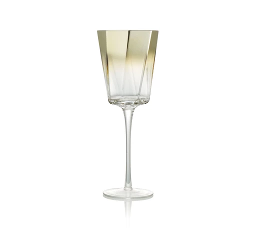 Kim Seybert DRINKWARE HELIX GOLD GLASSWARE 6 Kim Seybert DRINKWARE HELIX GOLD GLASSWARE