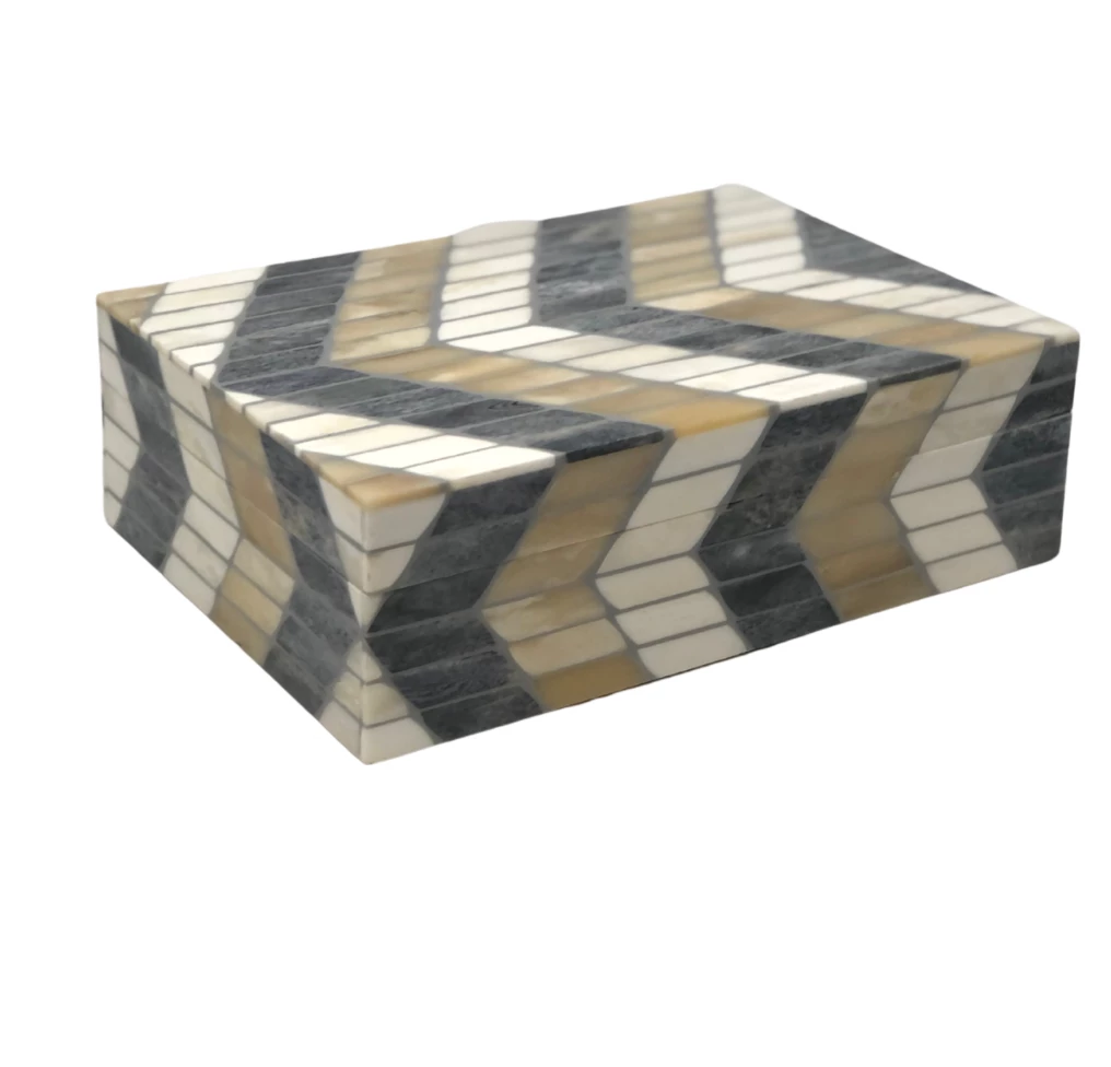 Bojay THE HOME JAGGED CHEVRON BOX | MEDIUM 1 Bojay THE HOME JAGGED CHEVRON BOX | MEDIUM