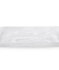 Nashi Home SWIRL RESIN RECTANGLE TRAY | WHITE | VARIOUS SIZES 6 Nashi Home SWIRL RESIN RECTANGLE TRAY | WHITE | VARIOUS SIZES