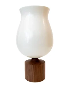 KleinReid THE HOME TEDDY VASE | WHITE & WALNUT