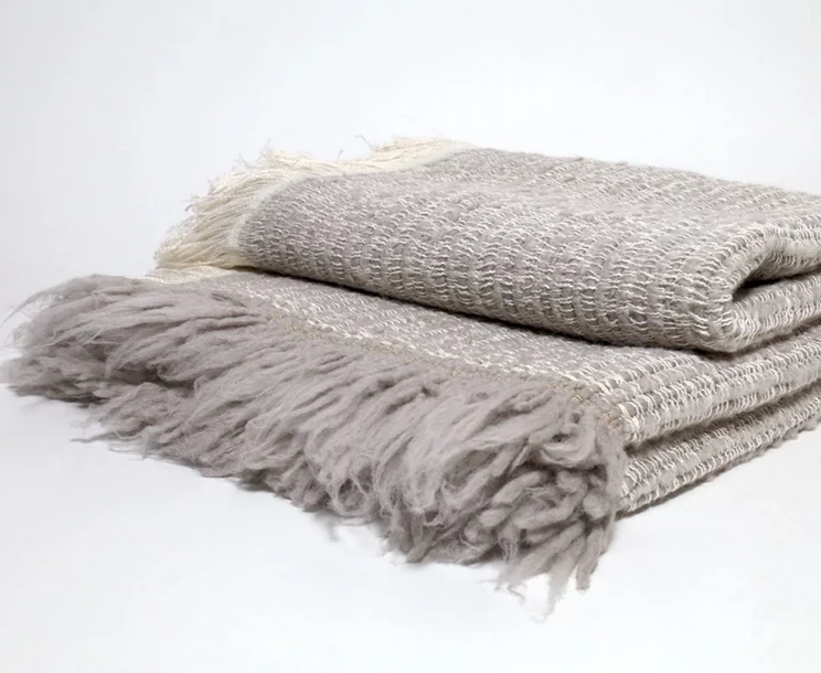 Uniquity BULLOCH WOVEN ALPACA THROW GREY THE HOME 1 Uniquity BULLOCH WOVEN ALPACA THROW GREY THE HOME