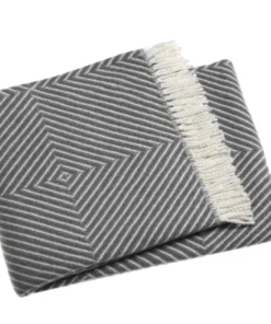 A Soft Idea GRAPHIC SQUARES THROW | VARIOUS COLORS THE HOME