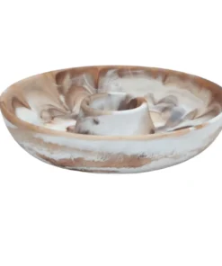 Blue Pheasant HUGO RESIN CHIP & DIP BROWN SERVING