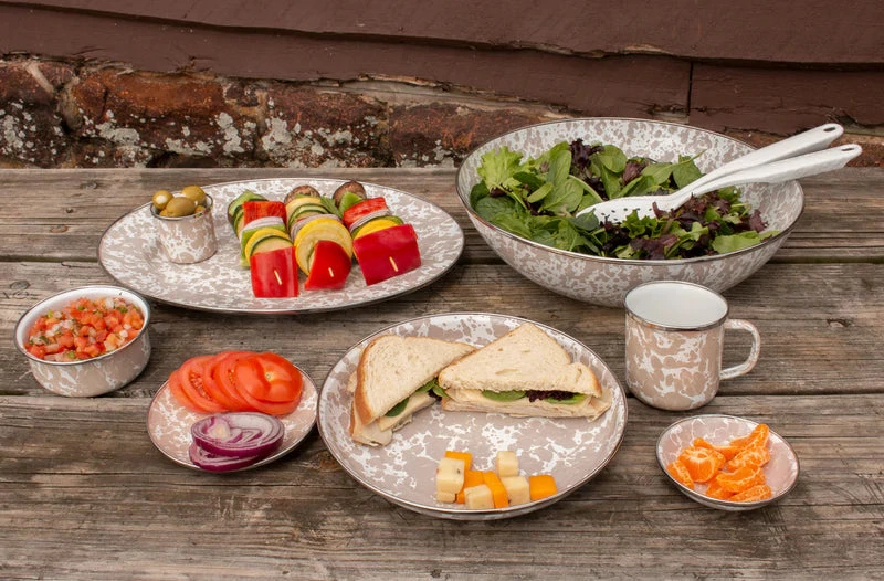 Golden Rabbit SWIRL SERVING TRAY TAUPE- 2 Golden Rabbit SWIRL SERVING TRAY TAUPE-