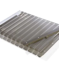 Apeloig Collection STRIPED ACRYLIC CHALLAH BOARD & KNIFE | VARIOUS JUDAICA