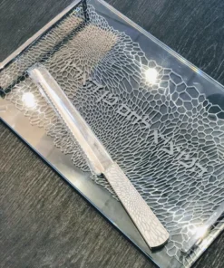 Metalace Art JUDAICA ORGANIC LACE CHALLAH KNIFE