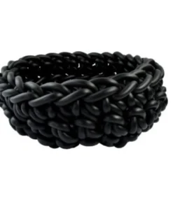 Neo Design CROCHET BLACK BOWL 9"