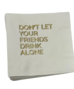 Print Appeal WINE & BAR COCKTAIL NAPKIN PACK - DON'T LET FRIENDS DRINK