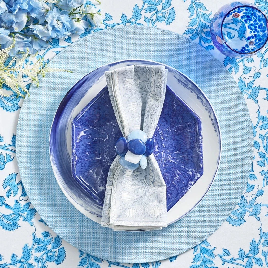 Kim Seybert PORTOFINO PLACEMAT PERIWINKLE 2 Kim Seybert PORTOFINO PLACEMAT PERIWINKLE
