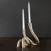 Beatriz Ball CANDLELIGHT SIERRA SERPENTE CANDLESTICK | GOLD 11"