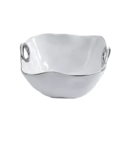 Pampa Bay SERVING HANDLE BOWL SILVER TRIM