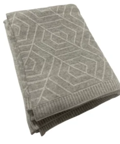 Alashan Cashmere DECAUX CASHMERE THROW SEA SALT & ASH