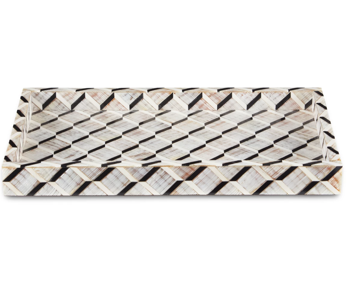 Currey & Company ERIN HORN TRAY THE HOME 2 Currey & Company ERIN HORN TRAY THE HOME