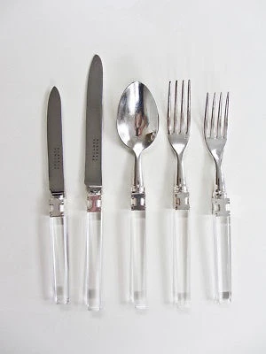 Alain Saint-Joanis INGRID 5 PIECE FLATWARE | EBONY 1 Alain Saint-Joanis INGRID 5 PIECE FLATWARE | EBONY