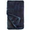 Fabulous Furs COUTURE FAUX FUR THROW BLUE MINK THE HOME