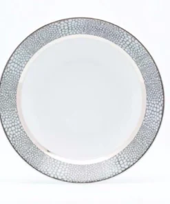 Philippe Deshoulieres BIA THE TABLE MAKASSAR GRAY & PLATINUM | ROYAL LIMOGES