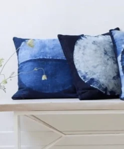 RO25 DENIM SPLIT 2 MOON PILLOW PILLOWS