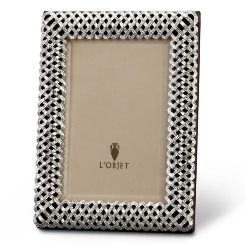 THE HOME BRAID FRAME PLATINUM | L'OBJET 1 THE HOME BRAID FRAME PLATINUM | L'OBJET