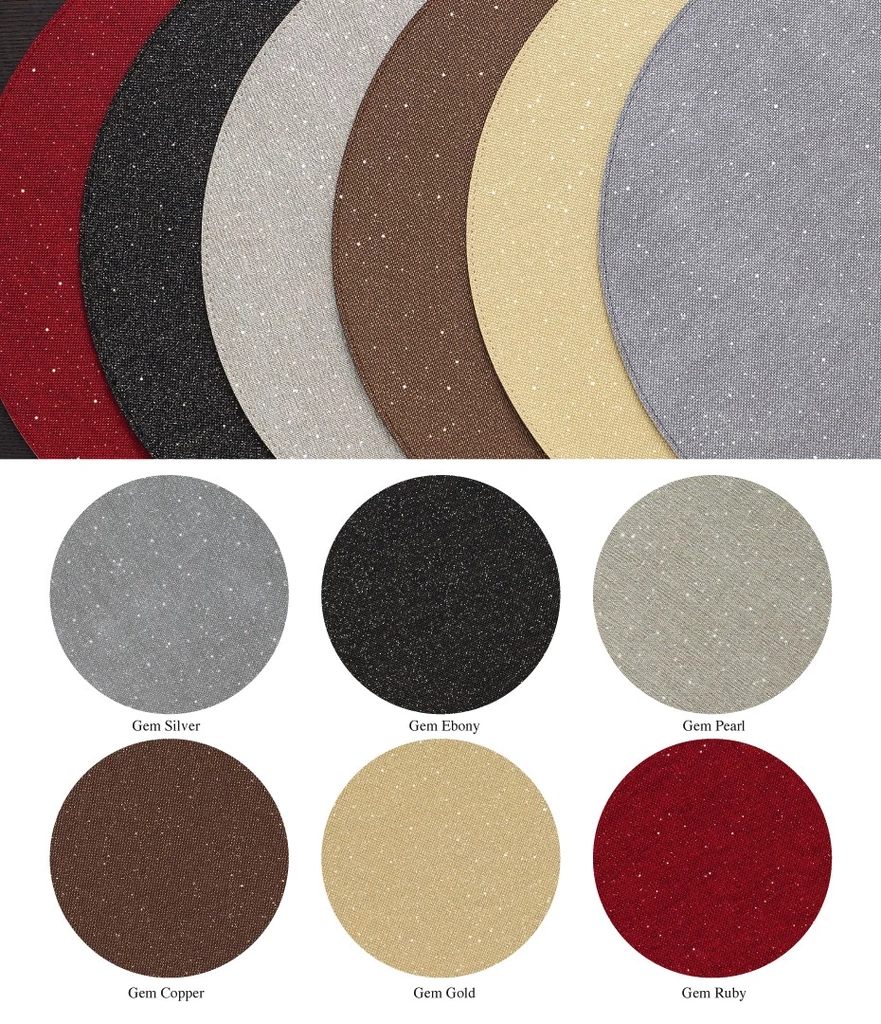 Bodrum ROUND GEM PLACEMAT SILVER 2 Bodrum ROUND GEM PLACEMAT SILVER