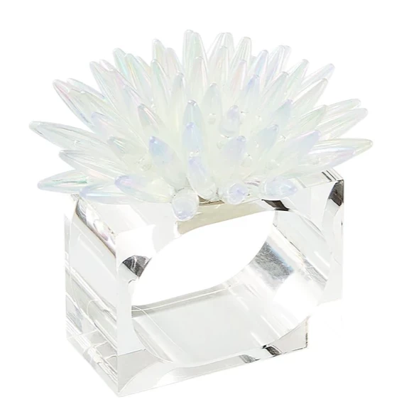 Kim Seybert MIRAGE NAPKIN RING IRIDESCENT THE TABLE 1 Kim Seybert MIRAGE NAPKIN RING IRIDESCENT THE TABLE