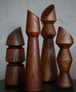 CDMX Design MEDIO TOTEM WOOD OBJECTS SET OF 4