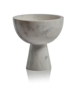 Zodax THE HOME HUNTER MARBLE FOOTED BOWL
