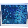 EYE CANDY BLUE BUTTERFLIES SERVING TRAY EYE CANDY ACRYLIC By CH