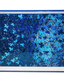EYE CANDY BLUE BUTTERFLIES SERVING TRAY EYE CANDY ACRYLIC By CH