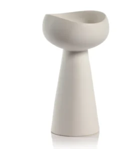 Zodax CANDLELIGHT LAGUNA TAPER PILLAR CANDLEHOLDER WHITE
