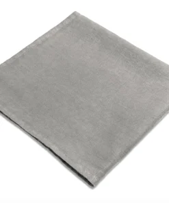 LINEN SATEEN NAPKIN SET GREY | L'OBJET THE TABLE