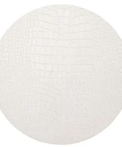 Kim Seybert THE TABLE CROCO PLACEMAT WHITE