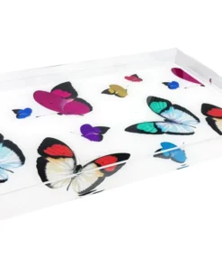 Nicolette Mayer Collection BUTTERFLY ACRYLIC TRAY | 22.5" SERVING
