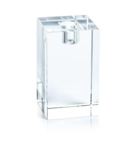 Zodax CANDLELIGHT CRYSTAL SQUARE TAPER CANDLEHOLDERS