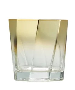Kim Seybert DRINKWARE HELIX GOLD GLASSWARE 10 Kim Seybert DRINKWARE HELIX GOLD GLASSWARE