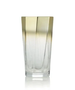 Kim Seybert DRINKWARE HELIX GOLD GLASSWARE 9 Kim Seybert DRINKWARE HELIX GOLD GLASSWARE