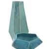 Lauren HB Studio FACETED CHISEL HANDMADE BOWL TEAL