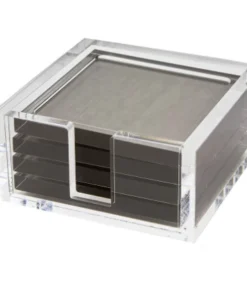 Tizo ACRYLIC COASTER SET SILVER