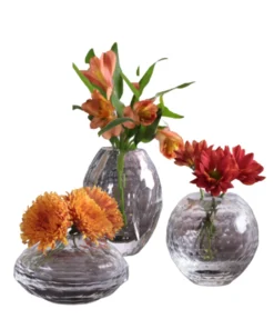 Beatriz Ball THE HOME FACETED BUD VASE | CLEAR | ROUND 7 Beatriz Ball THE HOME FACETED BUD VASE | CLEAR | ROUND