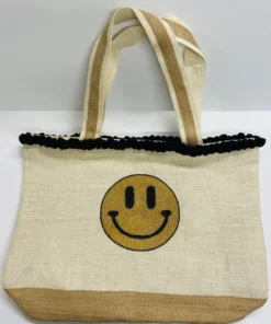 Tiana Designs POM POM SMILEY TOTE ACCESSORIES