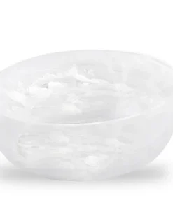 Nashi Home SERVING SWIRL RESIN ROUND BOWL | WHITE | VARIOUS SIZES