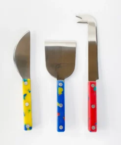 Fredericks & Mae SERVING FIESTA CHEESE KNIFE SET 7 Fredericks & Mae SERVING FIESTA CHEESE KNIFE SET