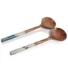 Zodax SERVING MANGO & RESIN WOOD SALAD SERVERS BLUE