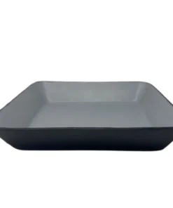 MooMoo Designs LEATHER SQUARE BOWLS GREY